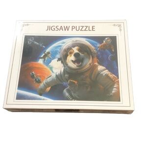 NEW NATTORK JIGSAW 1000 Pieces 10x8x2 DOG IN SPACE‎ Family Fun  game